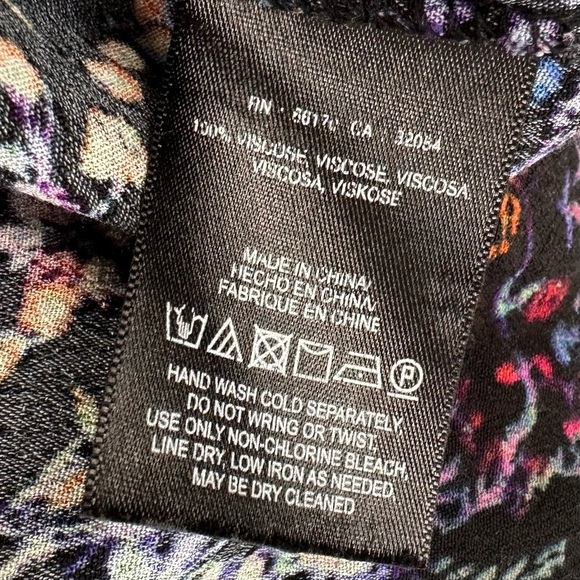 Anthropologie Maeve floral animal print Morgan dress v-neck buttons leopard 6 - Picture 13 of 16